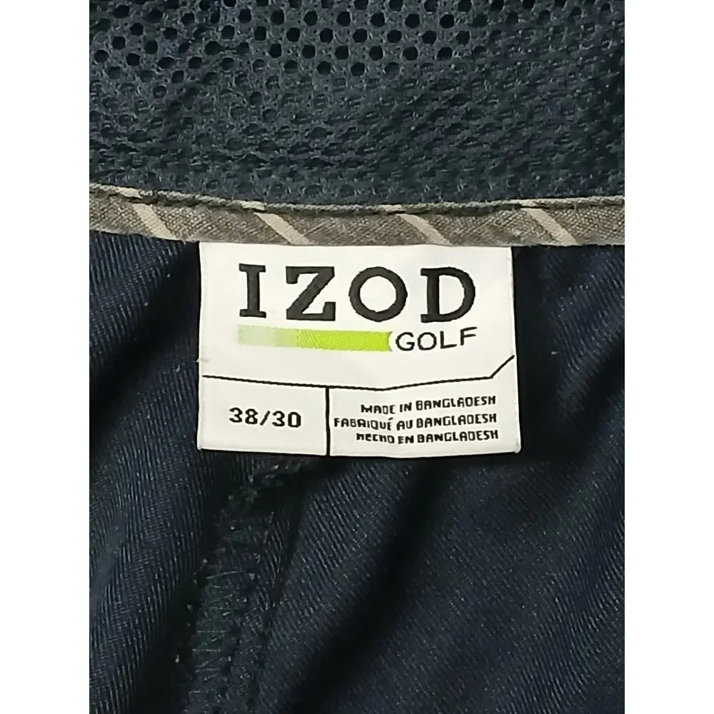 Izod Golf (38x30) Men's Blue Dri-Fit Performance Dress Pants